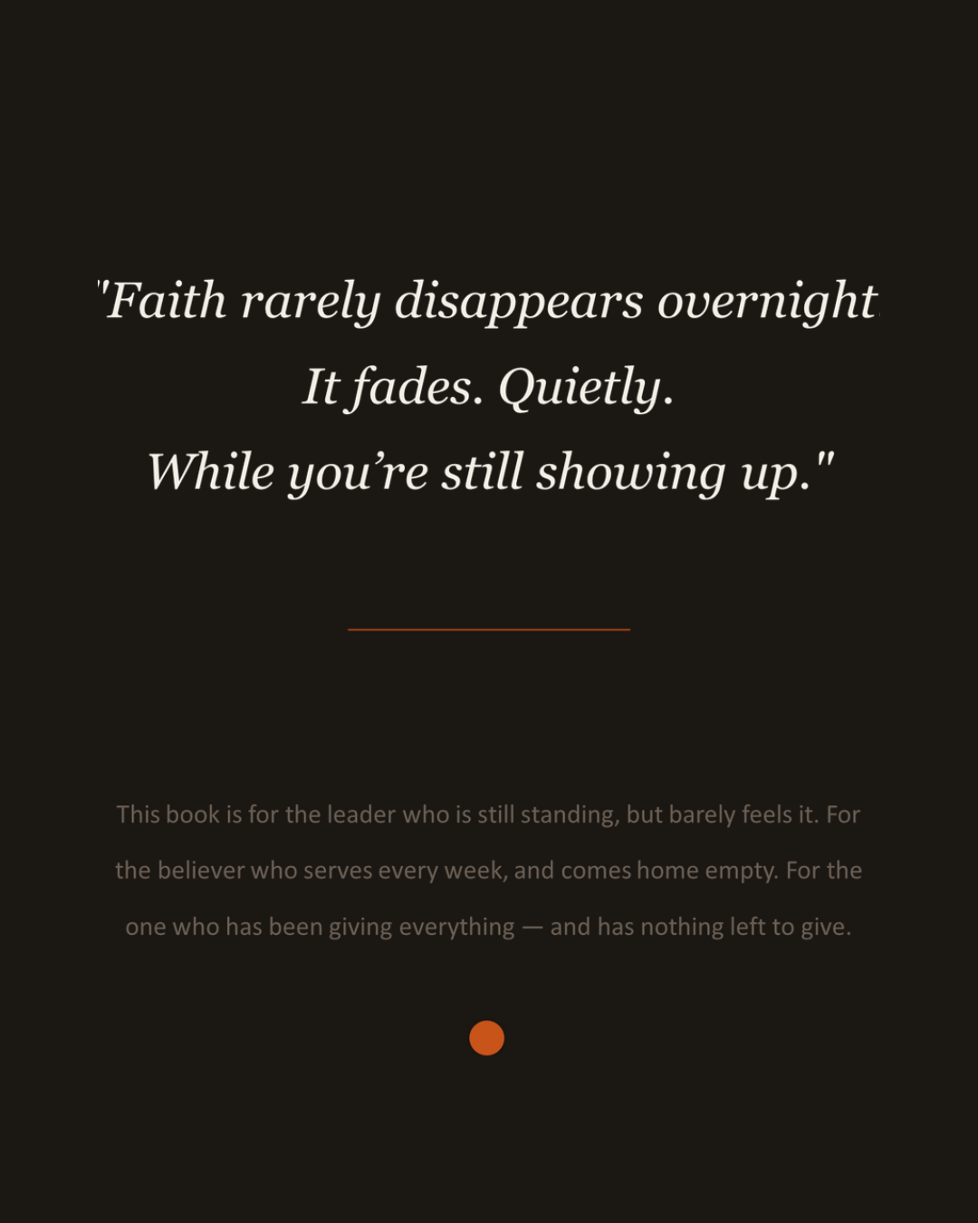 Almost Losing Faith - When Potential Is There