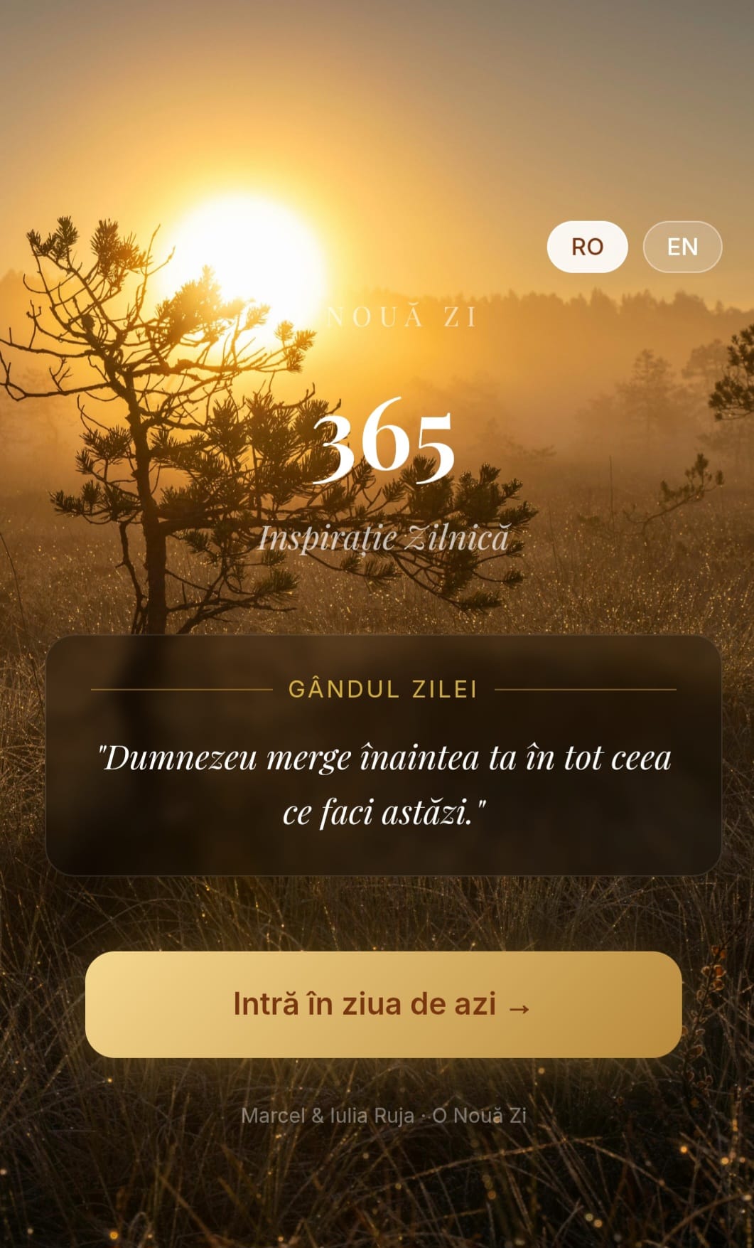 O Nouă Zi / A New Day - DEVOTIONAL - 365 zile / 365 days